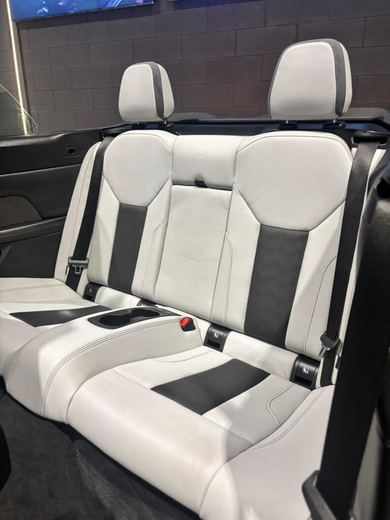 BMW M4 Convertible Black Interior Rear Milan