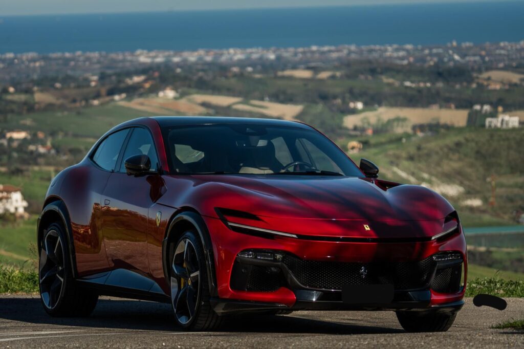 Ferrari Purosangue Red Rear Front 2