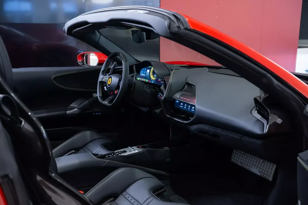 SF90 Spider Red Interior 2